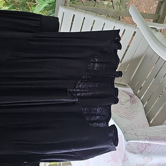 FREE PEOPLE TIERED TUNIC LONG DRESS IN BLACK - Picture 6 of 16